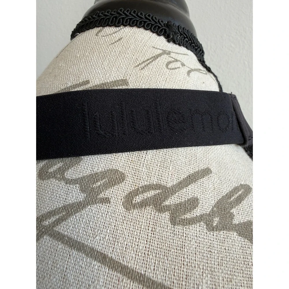 Lululemon Fast and‎ Free Women Black Running Athletic Visor Adjustable Hat